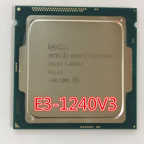 Intel Xeon E3 1240 V3 Processor 3.40GHz 8M Cache SR152 LGA1150 E3-1240v3 CPU 1240 V3 ► Photo 1/1