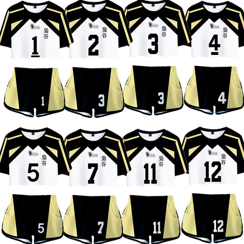 No.5 Akaashi Keiji No.4 Bokuto Koutarou Volleyball Uniform Cosplay Haikyuu  Fukurodani Academy Jersey Volleyball Team Top+Shorts - AliExpress