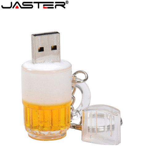 JASTER cool Beer mug style usb2.0 4GB 8GB 16GB pen drive USB Flash Drive creative 32GB Pendrive ► Photo 1/6