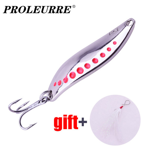 1Pcs Metal Spinner Spoon Fishing Lure Hard Baits 10g 15g 20g Sequins Noise Paillette With Feather Treble Hook Pesca Tackle ► Photo 1/6