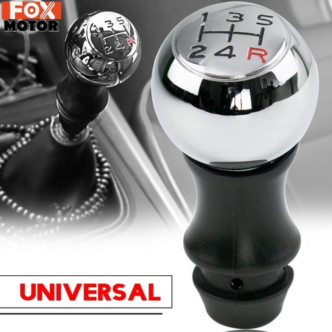 Cheap PU Leather 6 Speed Gear Shift Knob Lever Stick Pen For