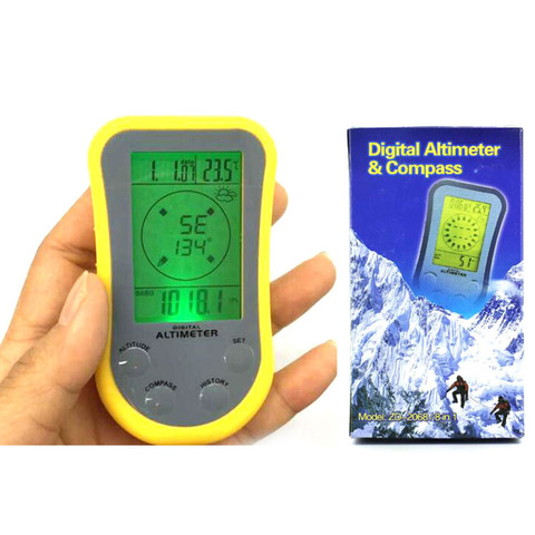 WS-110 8 In 1 Waterproof Digital LCD Navigation GPS Compass Altimeter Height Meter Altitude Gauge Thermometer Barometer 8IN1 ► Photo 1/1