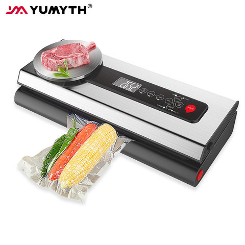 YUMYTH Vacuum Sealer Machine With Digital Kitchen Scale 304 Stainless Steel Food Vacuum Sealer Sous Vide bags for Storage T145 ► Photo 1/6