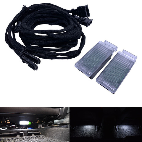 Car Interior LED Footwell Light Foot Lamp with Cable Wire Harness For PASSAT 3G B8 Golf 7 MK7 Tiguan 2017 5GG947409 5GG 947 409 ► Photo 1/6