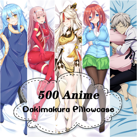 Game Genshin Impact Dakimakura DARLING in the FRANXX Otaku Female Cartoon Anime Galgame Gifts Pillow Cover DIY Custom Pillowcase ► Photo 1/6