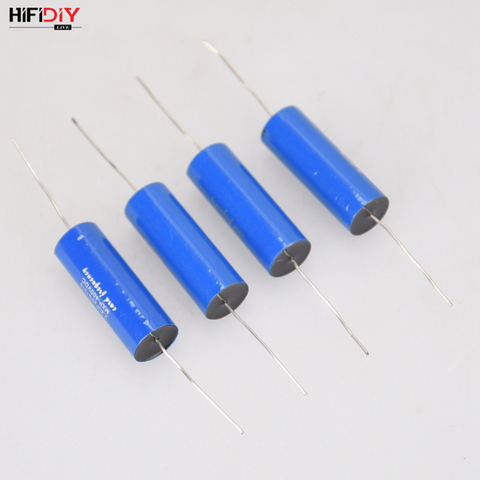 HIFIDIY LIVE Blue MKP capacitor non-polar frequency divider capacitor AUDIO nourishments 1.0uf 2.2uf 3.3uf 4.7uf 5.6uf6.8uf 22uf ► Photo 1/6