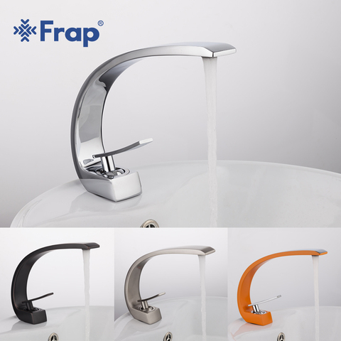 Frap new bath Basin Faucet Brass Chrome Faucet Brush Nickel Sink Mixer Tap Vanity Hot Cold Water Bathroom Faucets y10004/5/6/7 ► Photo 1/6