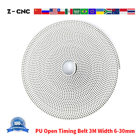 Z-CNC PU Open Timing Belt HTD3M Width 6 10 12 15 20 25 30mm Drag Transmission  for Machine Motion System 3M Polyurethane ► Photo 1/3