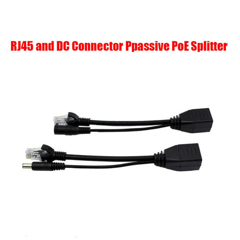 PoE Splitter Cable POE Adapter cable RJ45 and DC connector passive ► Photo 1/6