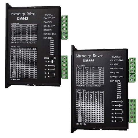 Stepper motor controller DM542 DM556 2-phase digital stepper motor controller 18-48 VDC 57 86 series motor is 4.2A. ► Photo 1/6