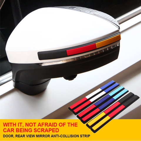 2pcs Auto Car Rearview Mirror Door Protector Guard Edge Protector Buffer Trim Molding Protection Strip Car Scratch Protector Bar ► Photo 1/6