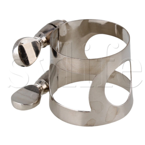 Nickel Plated Clarinet Double Screws Adjust Mouthpiece Ligature ► Photo 1/3