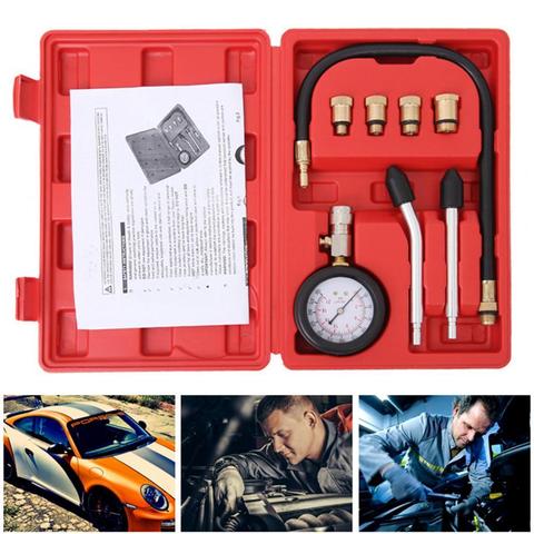 8Pcs/Set Automotive Car Motorcycle Petrol Engine Compression Tester Tools Kit ► Photo 1/1