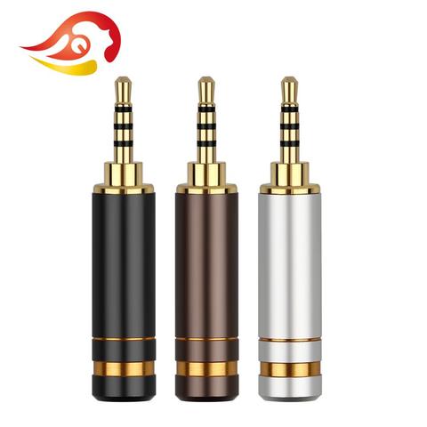 QYFANG 2.5mm 4 Pole Gold Plated Copper Earphone Plug Aluminum Alloy Shell Male Audio Jack Headphone Metal Adapter Wire Connector ► Photo 1/6