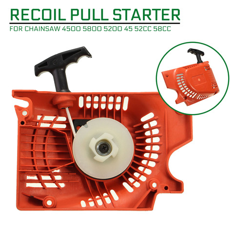 Recoil Pull Starter For Chinese Chainsaw 4500 5800 5200 45 52cc 58cc Red Raptor ► Photo 1/6