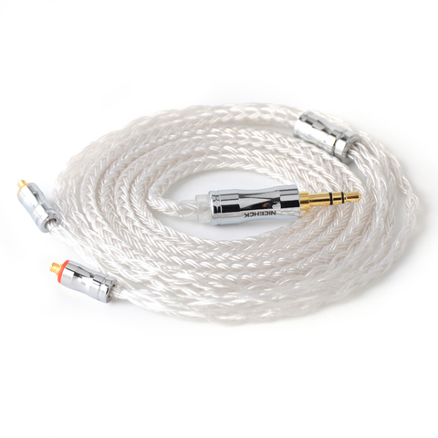 NICEHCK 16 Cores Silver Plated Cable 3.5/2.5/4.4mm Plug MMCX/2Pin/QDC/NX7 Pin For KZCCA ZSX C12 TFZ VX BL-03 NX7 Pro/MK3 DB3 ► Photo 1/6