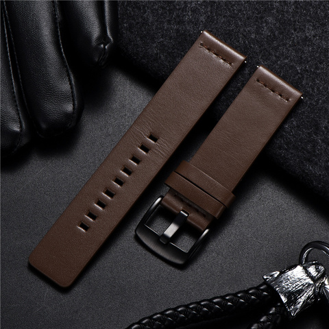 Genuine Leather Strap for Samsung Galaxy Gear S3 Watch Watchband for Sport Smart Watch Quick Release Watchbands 18 20 22 24mm ► Photo 1/6