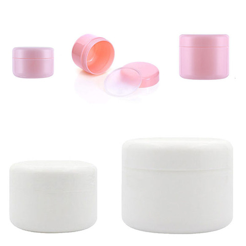 30Pcs Plastic Empty Makeup Jar Pot 10g/20g/30g/50g/100g Refillable Bottles Travel Face Cream Lotion Cosmetic Container White ► Photo 1/6