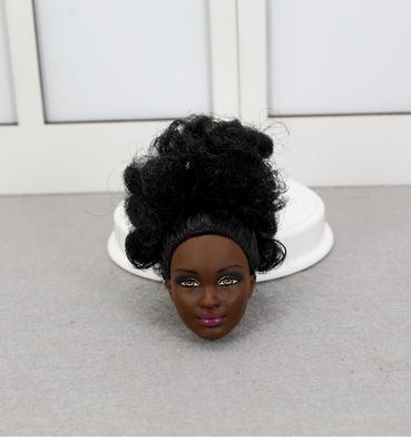 Rare Limited Collection Doll Head Princess Doll Toy Head Black Skin Girl DIY Dressing Hair Toys Kids Makeup Girl Christmas Gifts ► Photo 1/6