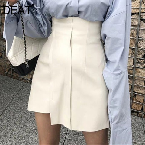 DEAT 2022 women korea styles high waist spring and summer fashion girl's halfbody skirt female mini length WL23601XXL ► Photo 1/6
