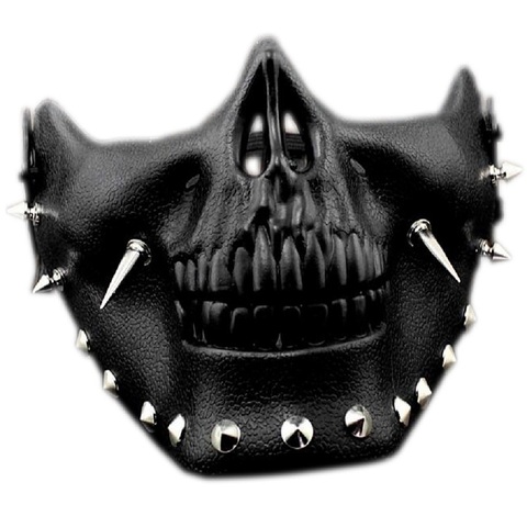 Men/Women Steampunk Retro Gothic winter Leather Mask Cosplay Gears cosplay long spike Mask ► Photo 1/6