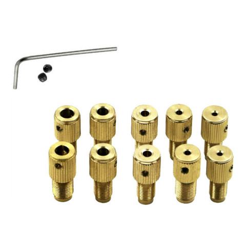 M8/M7 Drill Chuck Copper Clamp Micro Drill Bit Fixture Brass Electric Motor Shaft for 0.75mm-5.0mm Mini Drill Multi Tool With ► Photo 1/6