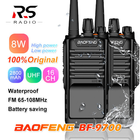 1/2/3PC BAOFENG BF-9700 8W Waterproof Walkie talkie Powerful Marine Amateur rádio Comunicador Transceiver CB Ham Radio Station ► Photo 1/6