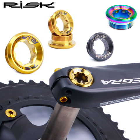 RISK M20x8 Bicycle Chainwheel Bolts Titanium MTB Road Bike Crank Cover Arm Lid Cups BB Bottom Bracket Fixing Screw for SHIMANO ► Photo 1/6