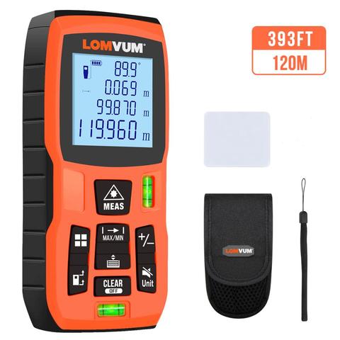 LOMVUM 120m Trena Measure Tape Medidor Laser Ruler Rangefinders Digital Distance Meter Measurer Range Finder Lazer Metreler ► Photo 1/6