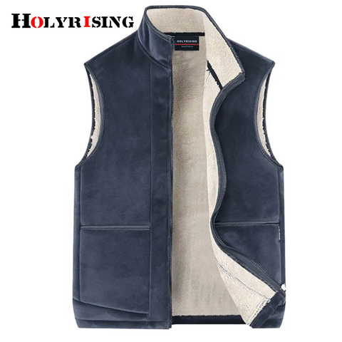 6XL men winter vest Lamb cashmere vest casual fashion winter coat  Men Warm Sleeveless Jacket Male wool vest man Winter 19393 ► Photo 1/6