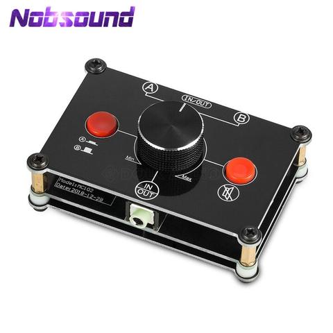 Nobsound Little Bear MC102 Mini 2(1)-IN-1(2)-OUT 3.5mm Stereo Audio Switcher Passive Selector Splitter Box ► Photo 1/6