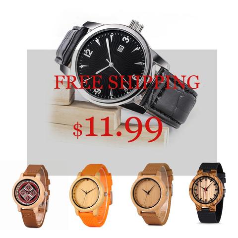 Top Brand BOBO BIRD Wooden Watch часы женские Ladies' Luxury Brand Design Quartz Watches Wristwatches DropShip in Gift Boxes ► Photo 1/6