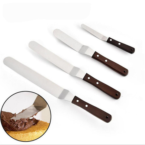 4/6/8/10 inch Stainless Steel Cake Spatula Butter Cream Icing Frosting Knife Smoother Brush Kitchen Pastry Cake Decoration Tools ► Photo 1/6