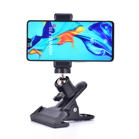 Guitar Head Clip Mobile Phone Holder Live Broadcast Bracket Stand Tripod Clip Head For Camera Support Desktop Music Holder ► Photo 1/6