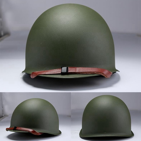 US Military Steel ABS M1 Helmet Universal Portable Military Steel M1 Helmet Tactical Protective Army Equipment Field ► Photo 1/6