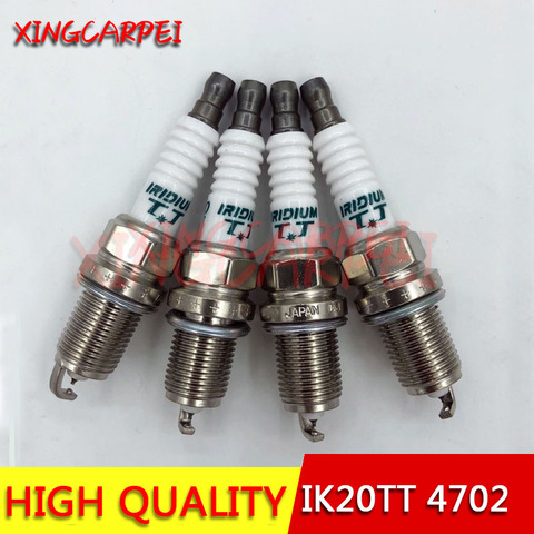 IK20TT 4702 Iridium Spark Plug 4pcs Fit For for Chevrolet Toyota Caldina Audi Lexus Honda BMW IK20TT-4702Car Plug ► Photo 1/4