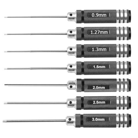 0.9/1.27/ 1.3/ 1.5/ 2.0/ 2.5/ 3.0mm White Steel Hex Screwdriver Tool Kit for RC Helicopter Airplane Car Drone Aircraft Model Rep ► Photo 1/6