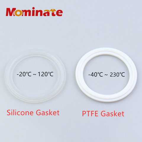 5 PCS  1'' 1.5'' 2'' 3'' 3.5'' 4'' Sanitary Tri Clamp Ferrule Silicone/PTFE Sealing Strip Gasket Pads 50.5mm 64mm 77.5mm 91mm ► Photo 1/5