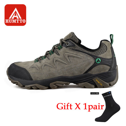 HUMTTO Men Hiking Shoes Non-slip Wear-resistant Climbing Shoes Winter Outdoor Walking Travel Comfortable Big Size Gift Socks ► Photo 1/6