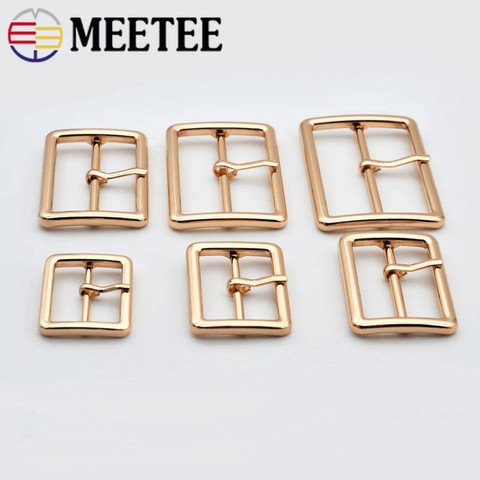 Meetee 5pcs 20-50mm Metal Pin Buckles Bag Strap Webbing Adjust Hook Decoration Clasp DIY Belt Buckle Garment Accessories YK414 ► Photo 1/6