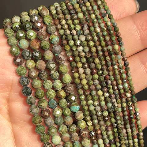 Natural Dragon Blood Jaspers Stone Beads Faceted Gem Beads for Jewelry Making DIY Bracelet Earrings Accessories 15'' 2 3 4mm ► Photo 1/6