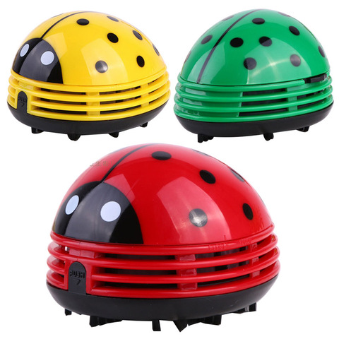 Mini Ladybug Vacuum Cleaner Desktop Coffee Table Vacuum Cleaner Dust Collector For Home Office Desktop cleaning Yellow ► Photo 1/6