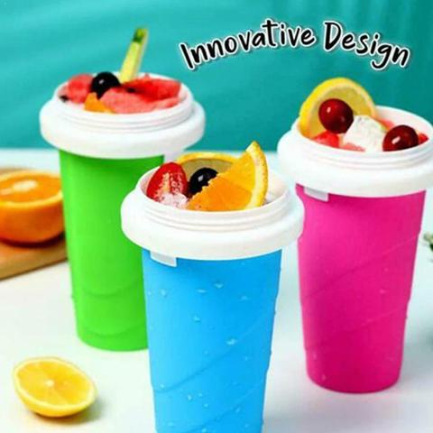  Slushy Maker Cup,Slushy Maker Squeeze Cup,Quick Frozen