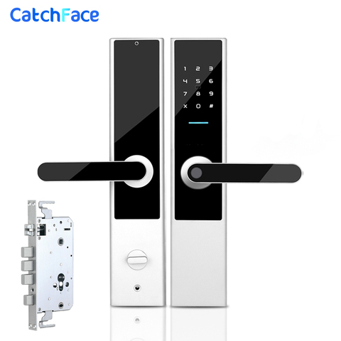 Biometric  Fingerprint Door Lock Keyless Smart Lock  RFID Card/password/Fingerprint Digital Lock Electronic Home Mortise Lock ► Photo 1/6