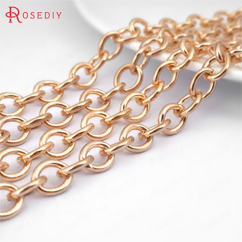 (14584)Width 2.3MM 2.5MM 3MM 3.8MM 4MM 4.5MM 7.5MM 9MM Iron Round Oval Shape Link Chains Necklace Chains Diy Jewelry Findings ► Photo 1/6