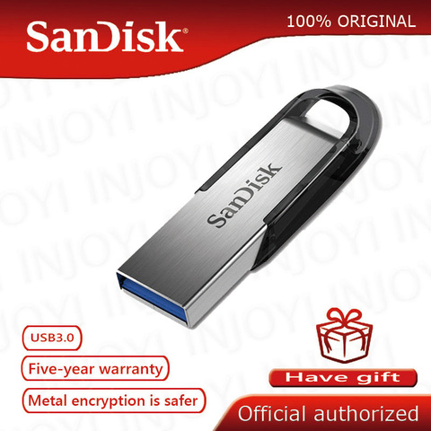 SanDisk USB 3.0 Flash Drive 128GB 64GB 32GB 16GB 150MB/S ULTRA FLAIR Memory Stick Pen Drives Pendrive Flashdisk U Disk for PC ► Photo 1/6