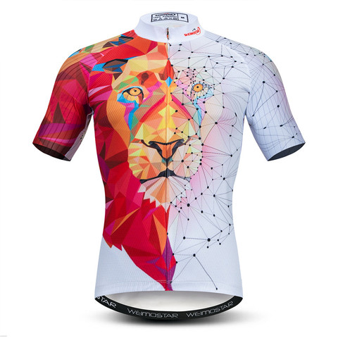 Weimostar 3D Cycling Jersey Men Short Sleeve Lion Bike Clothing Maillot Ciclismo Quick Dry MTB Bicycle Jersey Road Cycling Shirt ► Photo 1/6