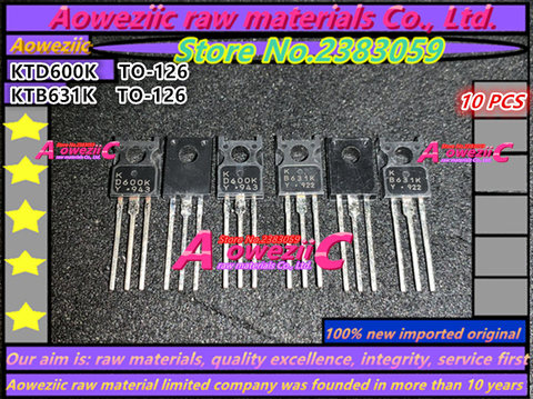 Aoweziic  100% new original import  KTD600K-Y KTD600K KD600K D600K KTB631K-Y KTB631K KB631K B631K TO-126 audio power transistor ► Photo 1/1