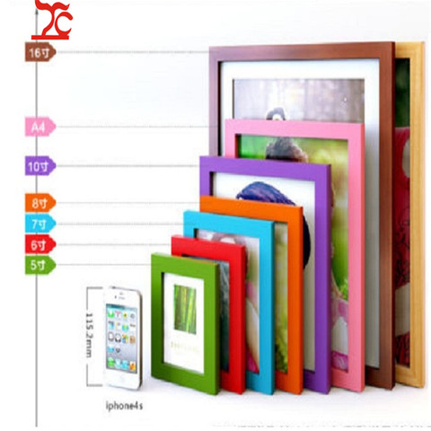 Wholesale A4 A1 A2 A5 Multi-size Photo Frame Wood Wall  Picture Frame Single Photo Wall Picture Desk Frame Decor Shelf ► Photo 1/6