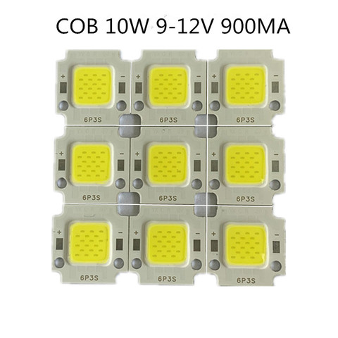 200pcs LED COB 10W light beads led 10w 12V 900MA 30V 300MA chip 900LM Lamp Light White Warm white cold white High Power 10W ► Photo 1/6